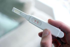 Positive pregnancy test with two lines