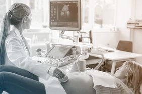 woman getting ultrasound