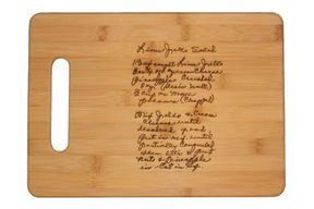 Etsy 3DCarving Custom Bamboo Cutting Board with Laser Engraved Recipe