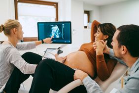 couple at an ultrasound appointment