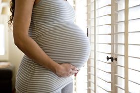 pregnant woman at home