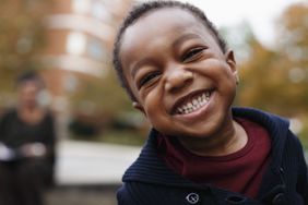 Close up smiling face of an boy 