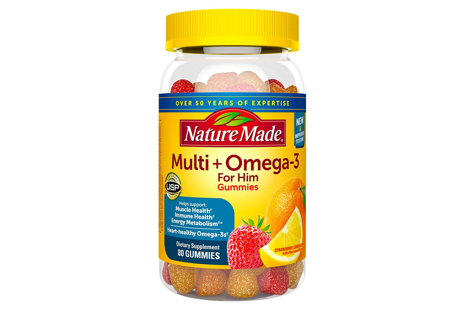 Nature Made Multi + Omega 3 Gummies for Him