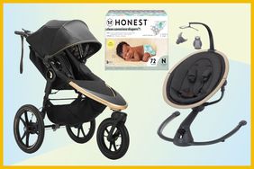 Baby Deals Carriage, diapers and swing 