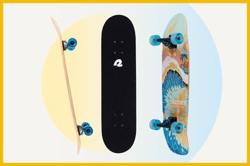 collage of popular skateboards