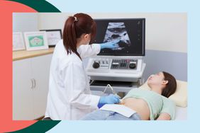 Woman getting an ultrasound