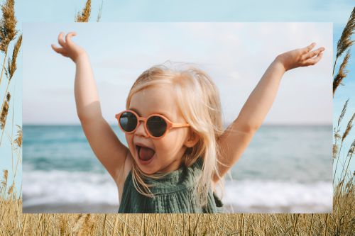 Little Girl At Beach