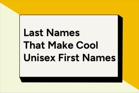 graphic that reads last names that make cool unisex first names