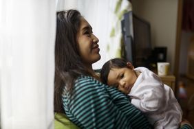 Baby with her mother