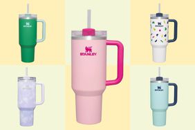 Stanley tumblers in various colors