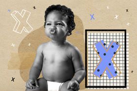 A black and white baby with Xs (20 Baby Names That Start With X)