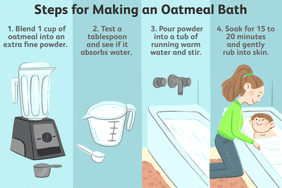 steps for making an oatmeal bath