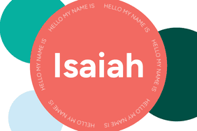 Isaiah baby name template 