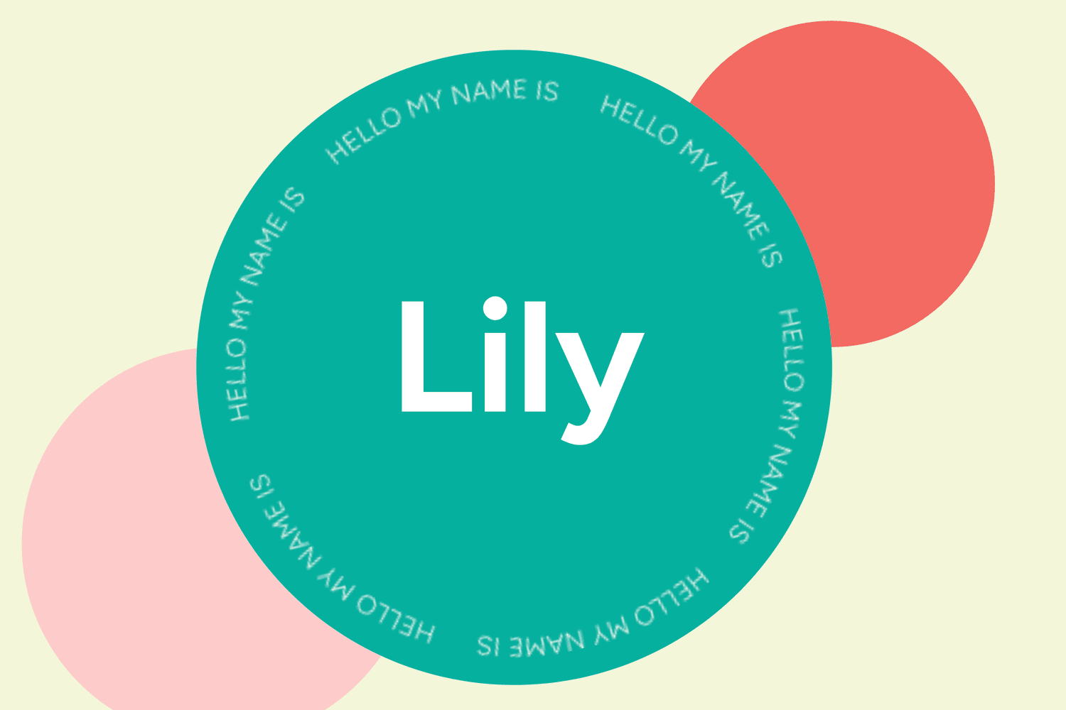 Lily Baby Name Illustration