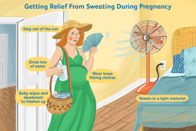 Getting relief from sweating during pregnancy